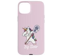 Dabbing Big Lacrosse Sister Unicorn Case for iPhone 15 Plus