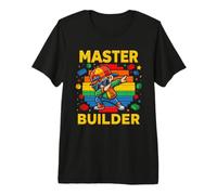 Dabbing Block Brick Building Master Builder for Men Boy Kids Premium T-Shirt