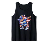 Dabbing Boy El Salvador US Flag Kids Children Tank Top