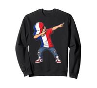 Dabbing Boy French Flag Colors Patriotism Sweatshirt