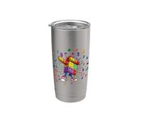 Dabbing Brick Master Dancing Block Building Brick Builder Stainless Steel Insulated Tumbler