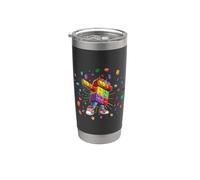 Dabbing Brick Master Dancing Block Building Brick Builder Stainless Steel Insulated Tumbler