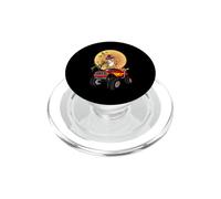 Dabbing Bull Terrier Dog Witch Hat Monster Truck Halloween PopSockets PopGrip for MagSafe