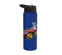 Dabbing Bunny Monster Truck Easter Sunday Egg Easter Stainless Steel Insulated Water Bottle