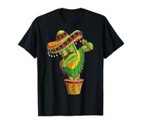 Dabbing Cactus Cinco De Mayo Mexican poncho Boys Kids Men T-Shirt