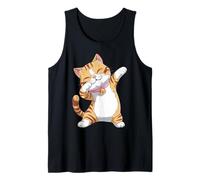 Dabbing Cat Design - Funky Dab Dance Cat for Women Tank Top