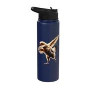 Dabbing Chicken Dab Dance Farmer Stainless Steel Insulated Water Bottle