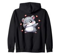 Dabbing Chinese Dwarf Hamster Zip Hoodie