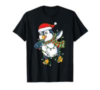 Dabbing Christmas Penguin with Christmas Lights T-Shirt