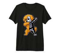 Dabbing Cockapoo Half Skeleton Halloween Costume Owner Premium T-Shirt