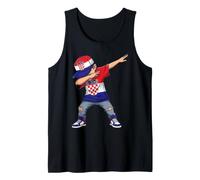 Dabbing Croatian Boy Flag National Pride Tank Top