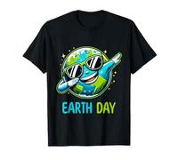 Dabbing Earth Day 2025 Toddler Boys Girls Kids Earth Dab T-Shirt