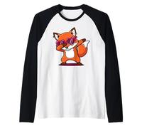 Dabbing Fox Raglan Baseball Tee