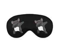 Dabbing French Bulldog Funny Funny Sleep Eye Mask Soft Blindfold Eye Cover with Adjustable Strap Night Eyeshade for Men Women
