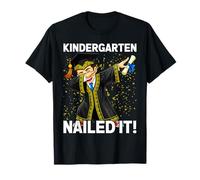 Dabbing Graduation Class of 2025 Boy Kindergarten Nailed It T-Shirt