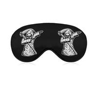 Dabbing Grim Reaper Skull Sleep Mask Soft Blindfold Portable Eye Mask with Adjustable Strap for Men Women