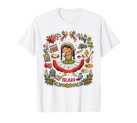 Dabbing Iran Girl Flag Dress Persian Rug Pomegranate Pride T-Shirt