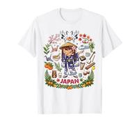 Dabbing Japan Girl Kimono Sakura Cherry Blossom Pride Kids T-Shirt
