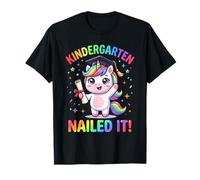 Dabbing Kindergarten Unicorn Graduation Class Nailed It T-Shirt