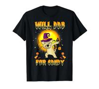 Dabbing Labrador Retriever Will Dab for Candy Dog Halloween Value Graphic T-Shirt, Men, Black, S