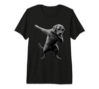 Dabbing Labrador Retriever with Sunglasses Dog Dab Dance Premium T-Shirt