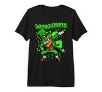 Dabbing Leprechaun Funny St Patrick’s Day Irish Style Premium T-Shirt