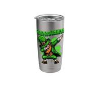 Dabbing Leprechaun Funny St Patrick’s Day Irish Style Stainless Steel Insulated Tumbler