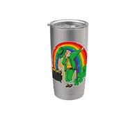 Dabbing Leprechaun Shamrock Shenanigans St. Patrick's Day Stainless Steel Insulated Tumbler