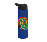 Dabbing Leprechaun Shamrock Shenanigans St. Patrick's Day Stainless Steel Insulated Water Bottle
