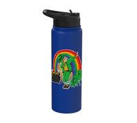Dabbing Leprechaun Shamrock Shenanigans St. Patrick's Day Stainless Steel Insulated Water Bottle