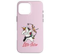 Dabbing Little Archery Sister Unicorn Case for iPhone 16 Pro Max