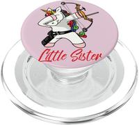Dabbing Little Archery Sister Unicorn PopSockets PopGrip for MagSafe