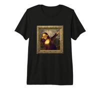 Dabbing Mona Lisa Painting T-Shirt Premium T-Shirt