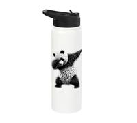 Dabbing Panda Bear Dab Dance Ailuropoda Stainless Steel Insulated Water Bottle
