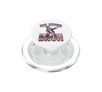 Dabbing Patriotic Figure Six Seven Bruh Meme PopSockets PopGrip for MagSafe