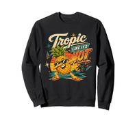 Dabbing Pineapple Pun Sunglasses Tropic Like It's Hot Sweatshirt
