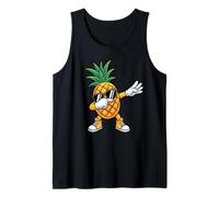Dabbing Pineapple Sunglasses Aloha Beaches Hawaii Tank Top