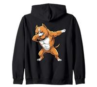 Dabbing Pitbull Zip Hoodie