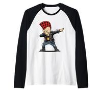 Dabbing Punk - Funny Street Style Raglan Baseball Tee