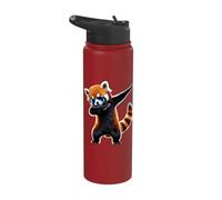 Dabbing Red Panda Dab Dance Stainless Steel Insulated Water Bottle