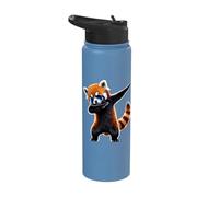 Dabbing Red Panda Dab Dance Stainless Steel Insulated Water Bottle