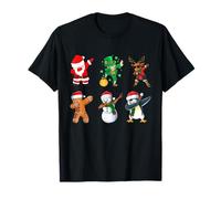 Dabbing Santa Elf Reindeer Snowman Penguin Christmas Dab Boy T-Shirt