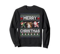 Dabbing Santa Elf Squirrel Kids Boys Men Merry Christmas Sweatshirt