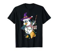 Dabbing Santa Penguin Witch Penguin Halloween T-Shirt