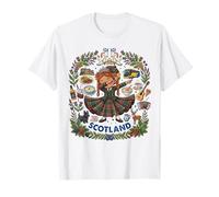 Dabbing Scotland Girl Tartan Kilt Scottish Thistle Pride T-Shirt