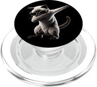 Dabbing Siamese Cat Dab Dance Cats Lover PopSockets PopGrip for MagSafe