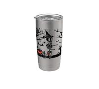 Dabbing Skeleton Skull Rib Cage Dab Dance Funny Halloween Stainless Steel Insulated Tumbler