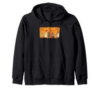 Dabbing Skeleton Witch Monster Dancing Halloween Dab Dance Zip Hoodie