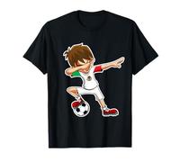 Dabbing Soccer Boy Mexico Jersey Shirt Mexican Football Kids T-Shirt