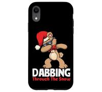 Dabbing Teddy Bear Christmas Dabbing Through The Snow Case for iPhone XR